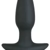 Black Velvets Plug z WibracjÄ… i Uchwyt Åšredni 15cm Czarny Silikon