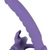 You2Toys Los Analos podwojny wibrator z pierścieniem silikonowy fioletowy - Anelma sexshop