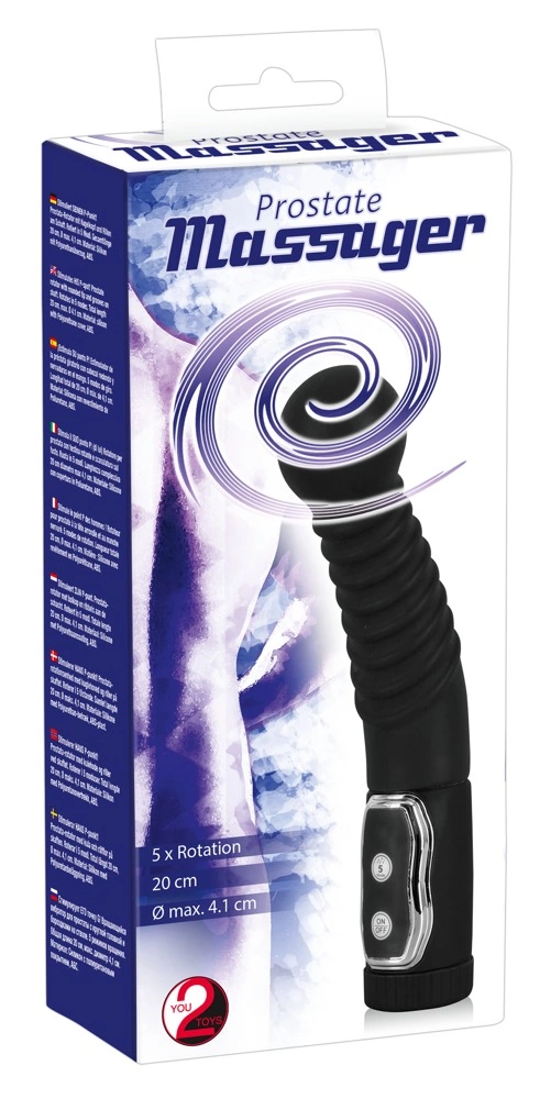You2Toys Prostata Massager model obracany silikonowy 20 cm