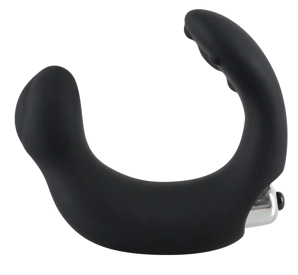 Rebel Black/Silver Prostate Stimulator with Dual Massaging