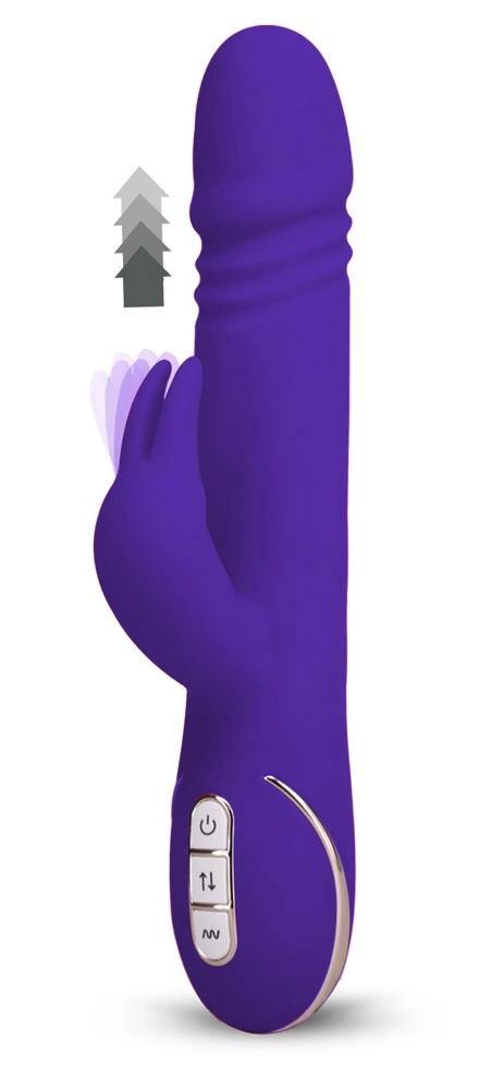 You2Toys Rabbit Skater Purple Silicone Intimate Machine 23cm