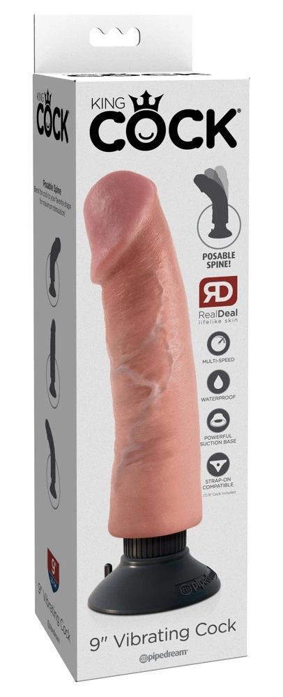 Pipedream King Cock 23 cm Jasny - vibraattori