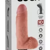 Pipedream King Cock 18 cm Jasny Model z Przyssawką i Jądrami - vibraattori