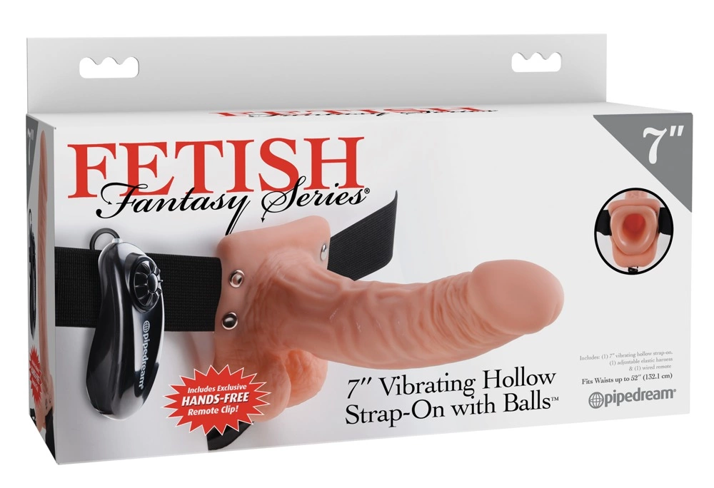 Fetish Fantasy Hollow Vibrating Strap-On 18.9cm Adjustable Harness - Anelma sextoys