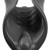 Pipedream PDX Elite Flexible Black Sleeve z Wibracją - Anelma PDX Elite Vibrating Silicone Sleeve Black 8 cm combines smooth silicone and an ergonomic design for comfortable