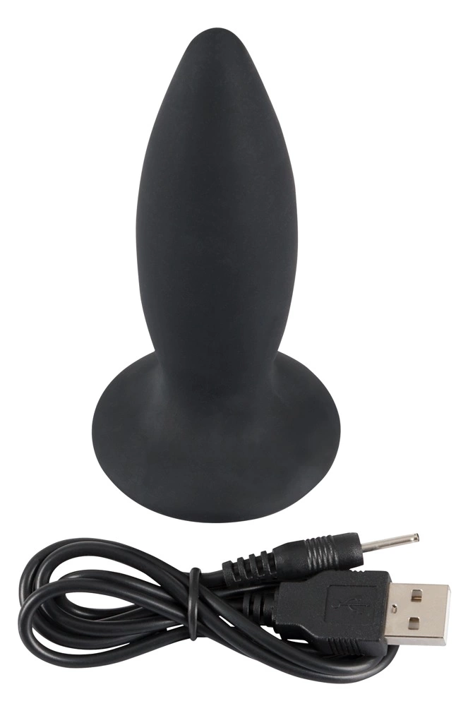 Black Velvets Vibration Silicone Plug Rechargeable