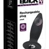 Black Velvets Vibration Silicone Plug Rechargeable - Anelma Black Velvets Vibration Silicone Plug Rechargeable