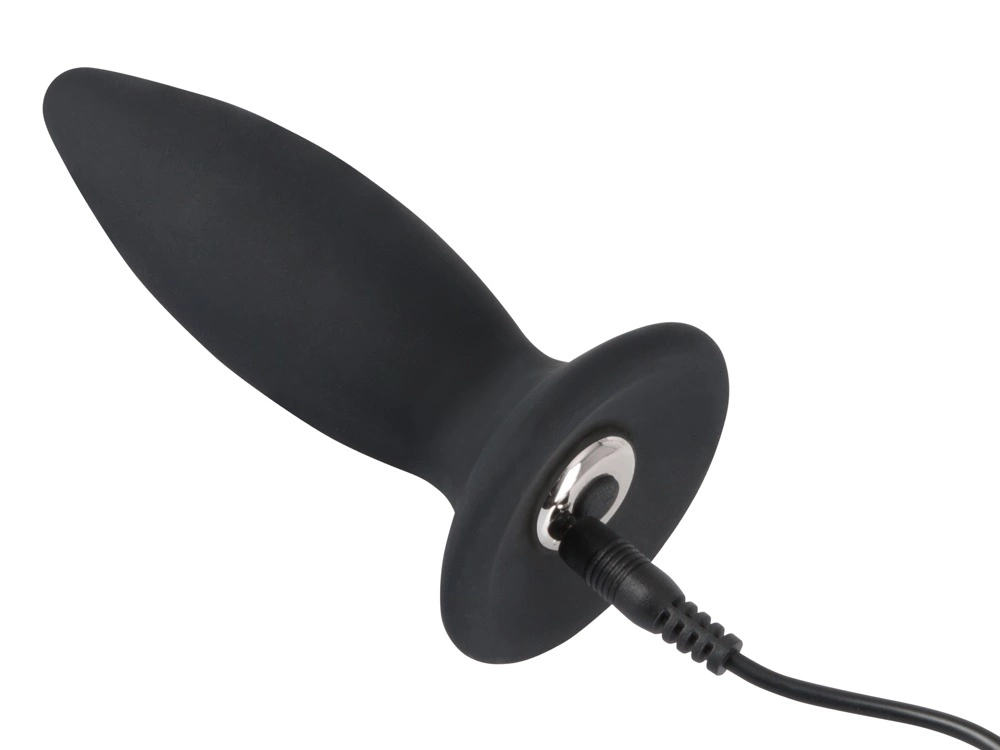 Black Velvets StoÅ¼kowy Korek Wibracyjny S 11cm czarny silikonowy