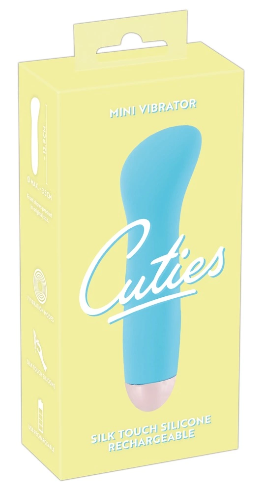 Cuties Mini Wibrator Niebieski 7 Trybow Wodoodporny 12