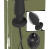 You2Toys Inflatable Vibrating Plug 7 Modes Black 12.2cm Silicone
