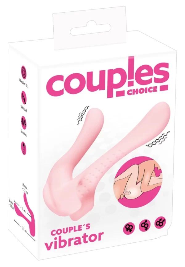 Couples Choice Wibrator Partnerski Rożowy 10 Trybow USB 13