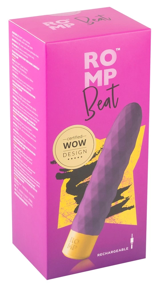 ROMP Beat Wibrator Silikonowy Z Wypustkami 10 Trybow - vibraattori