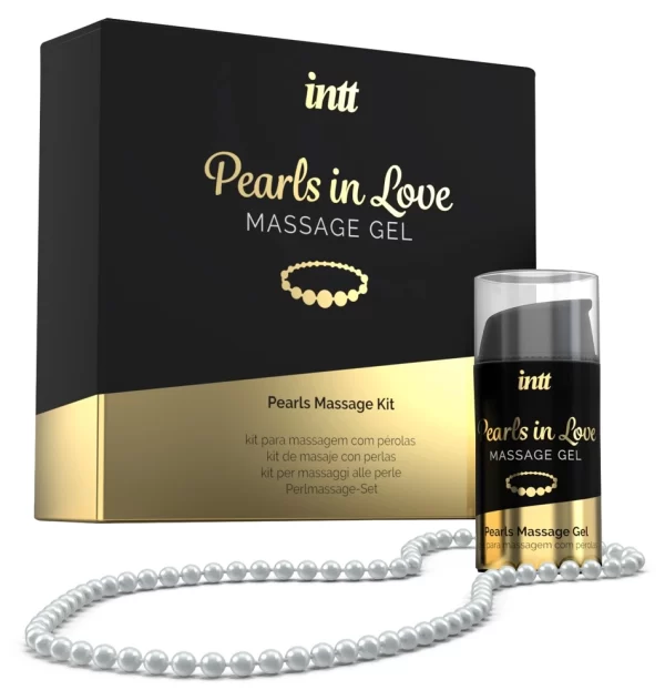 intt Pearls in Love Zestaw do masaÅ¼u z Å¼elem silikonowym i naszyjnikiem