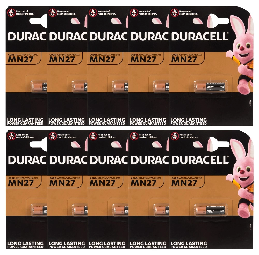 Duracell 27A Bateria alkaliczna 12V 10 sztuk - dÅ‚ugotrwaÅ‚a moc