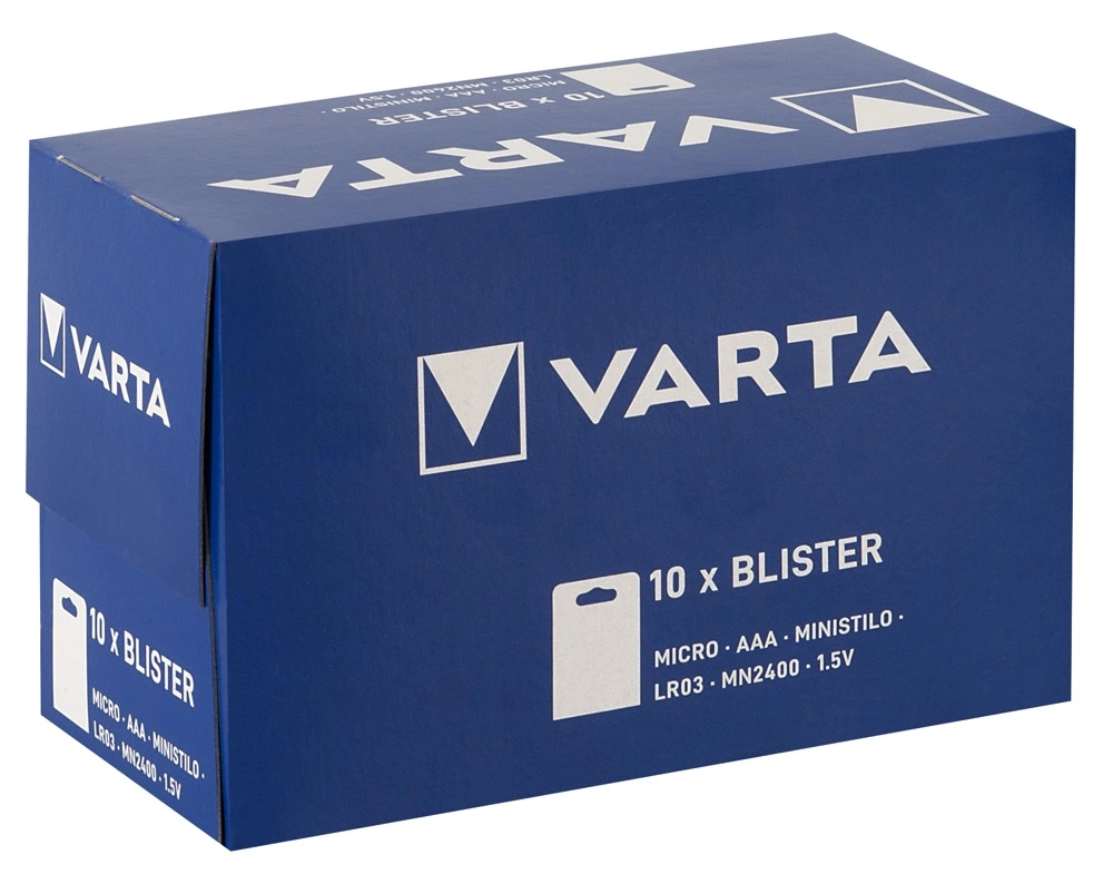 Varta AAA Batteries 40-pack Long-Lasting Power Alkaline LR03