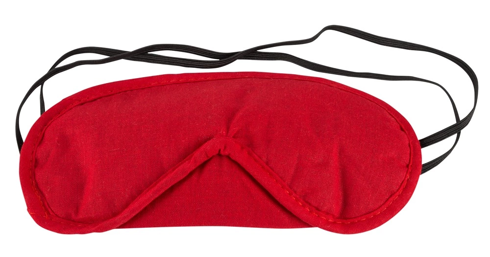 Cottelli Accessoires Zestaw Opasek na Oczy Czarna i Czerwona Bawełna - Anelma Cottelli Accessoires Zestaw Opasek na Oczy Czarna i Czerwona Bawełna