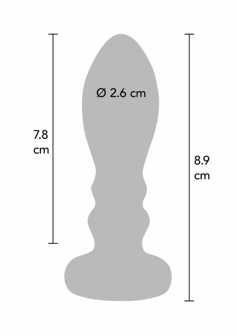 TOYJOY The Slider Vibrating Plug Medium Stainless Steel 7