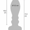 TOYJOY The Slider Vibrating Plug Large Stainless Steel 7 Modes USB. Butt plug