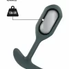 ToyJoy The Player Silicone Weighted Plug 106g Black 11cm