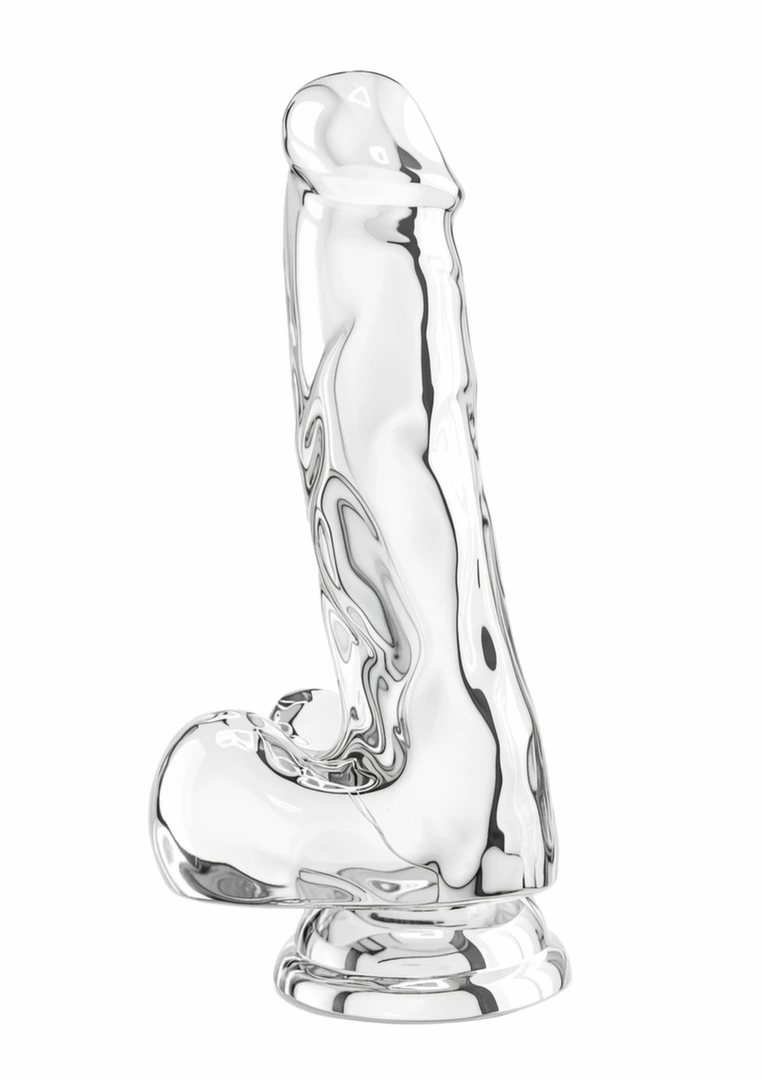 TOYJOY Get Real Clear Dildo TPE 16 cm - Transparent - Anelma sextoys