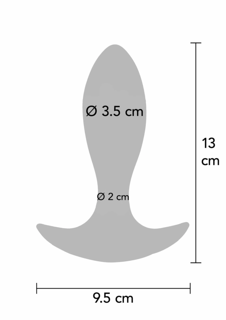 TOYJOY The Brave Vibrating Anal Plug Remote Control Silicone