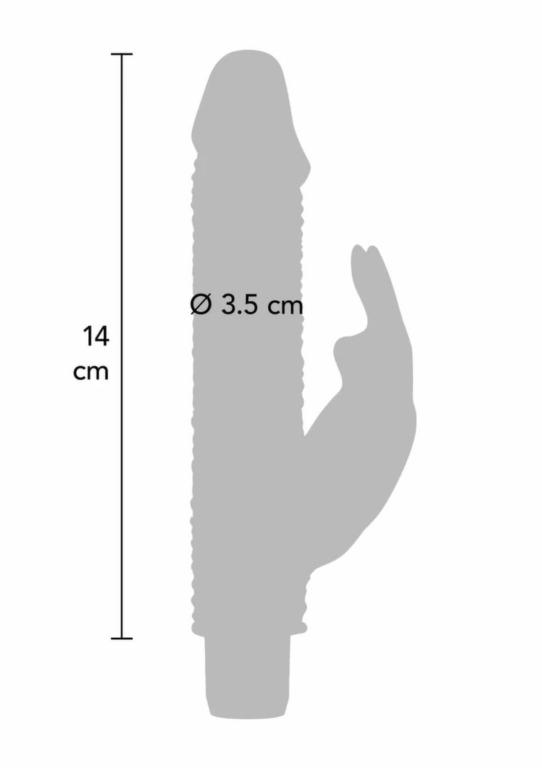 TOYJOY Crystal Dancer Rabbit Vibrator Transparent