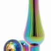 TOYJOY Twilight Bum Bijou Large Aluminium Plug with Rainbow Jewel