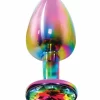 TOYJOY Twilight Booty Jewel Medium aluminiowy z tÄ™czowym krysztaÅ‚em