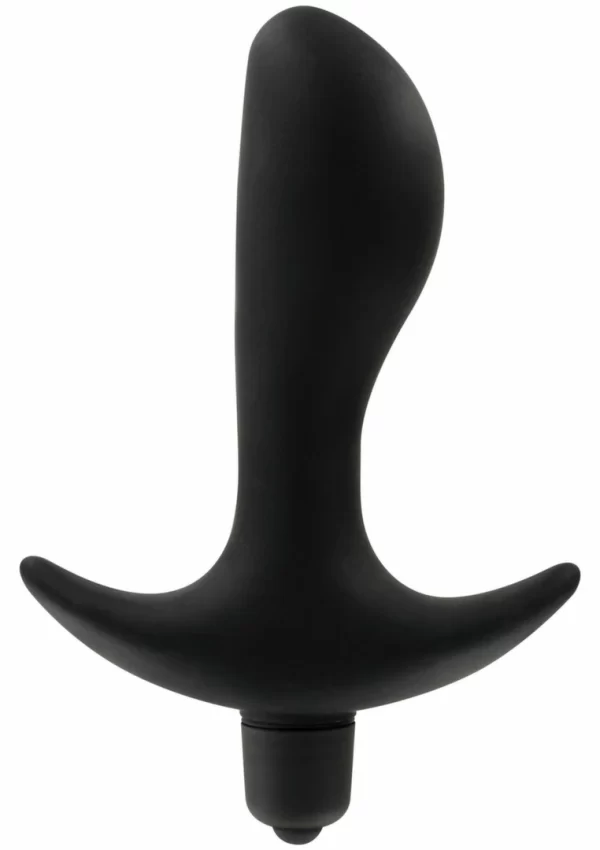 TOYJOY Private Dancer Silicone Vibrating Plug with Flared Base Black