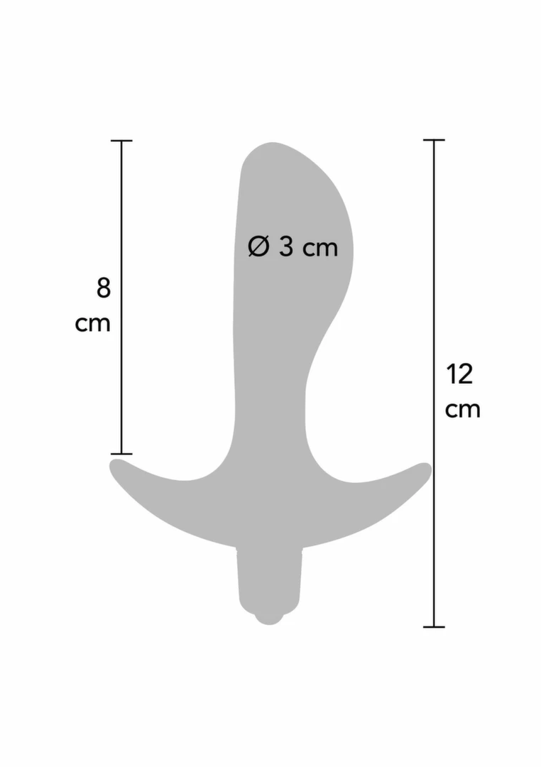 TOYJOY Private Dancer Silicone Vibrating Plug with Flared Base Black. Butt plug. See functions