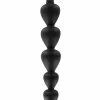 TOYJOY Bottom Beads Silicone Flexible Anal Chain 6 Beads Black