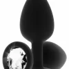TOYJOY Diamond Booty Jewel Large Silicone Plug with Gemstone Accent