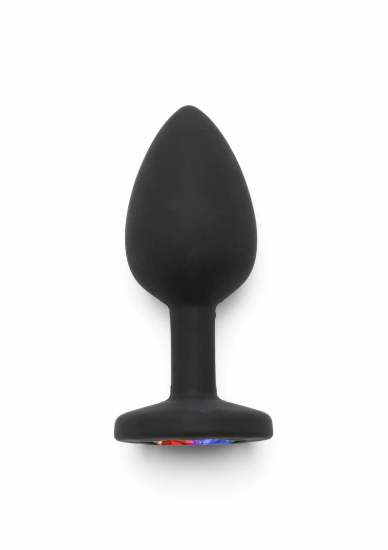 TOYJOY Rainbow Booty Jewel Small silikonowy z kolorowym krysztaÅ‚em