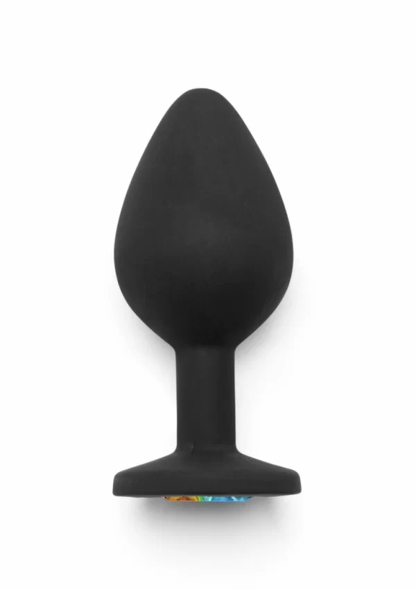 TOYJOY Rainbow Booty Jewel Medium silikonowy z ozdobnym krysztaÅ‚em