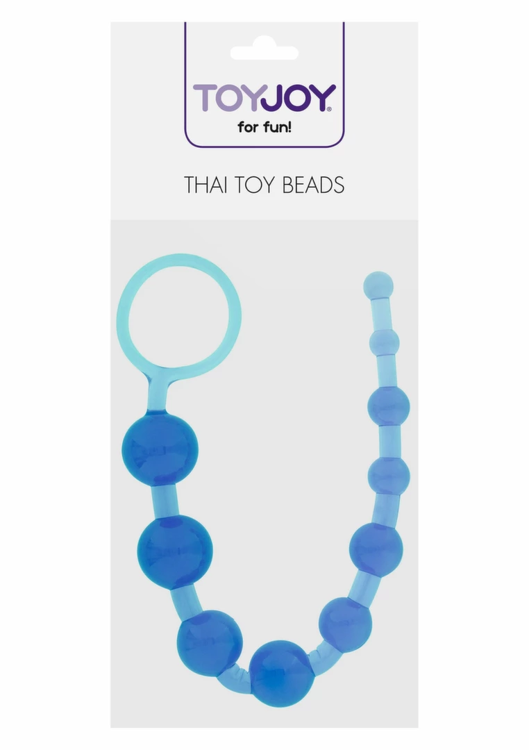 ToyJoy Thai Toy Beads kulki silikonowe elastyczne czarne 23 cm - Anelma ToyJoy Thai Toy Beads kulki silikonowe elastyczne czarne 23 cm