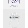 ToyJoy Flutter Ring Vibrating silikonowy pierścień wibrujący czarny - Anelma eroticshop