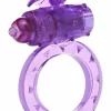 ToyJoy Flutter Ring Vibrating Silicone Intimate Device Black Adjustable - Anelma sextoys