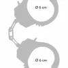 TOYJOY Metal Handcuffs Adjustable Silver Secure Locking