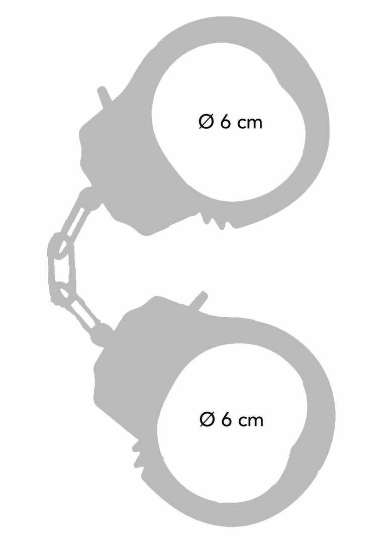 TOYJOY Metal Handcuffs Adjustable Silver Secure Locking