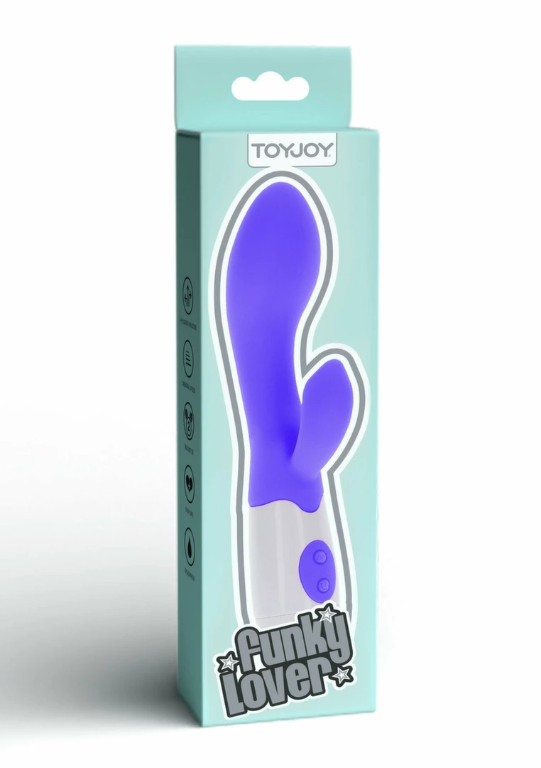 ToyJoy Funky Lover Vibrator silikonowy model z masażerem