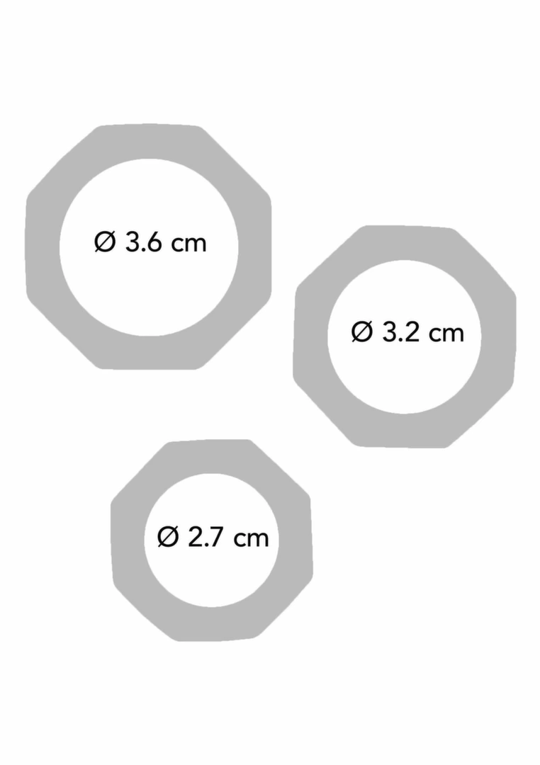 TOYJOY Power Halo C-Ring Set silikonowy zestaw 3 pierścieni rożne rozmiary - Anelma eroticshop