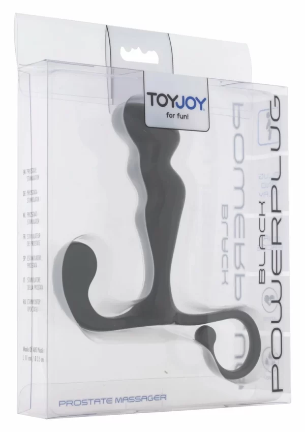 ToyJoy Power Plug Prostate Massager model ergonomiczny czarny 13 cm