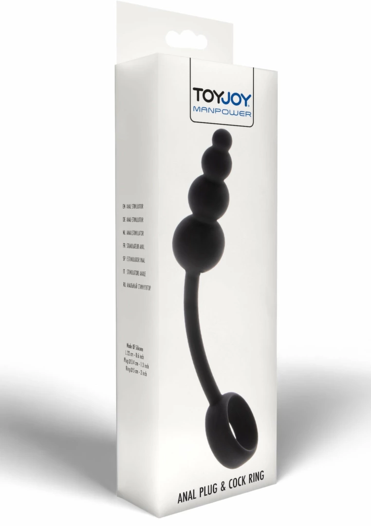 Manpower by TOYJOY Anal Plug & Performance Ring Silicone
