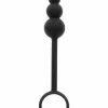 Manpower by TOYJOY Anal Plug & Performance Ring Silicone Black. Anal beads. See functions