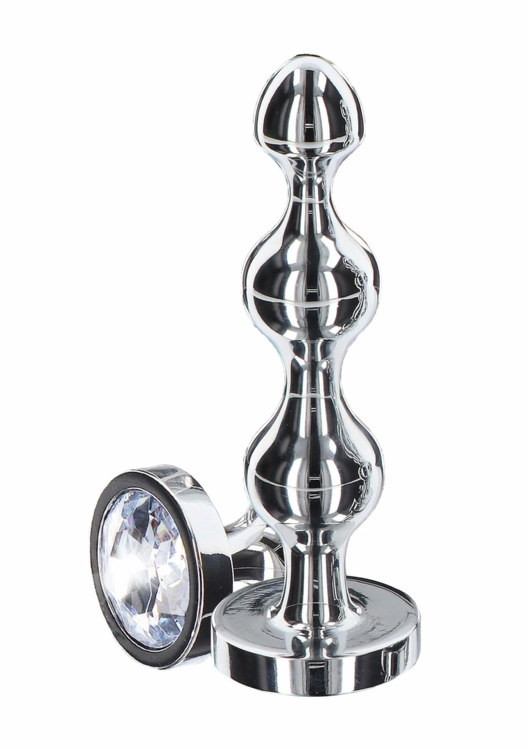 TOYJOY Diamond Star Beads Small Aluminium Plug with Silver Jewel TOYJOY Diamond Star Beads Small Aluminium Plug with Silver Jewel