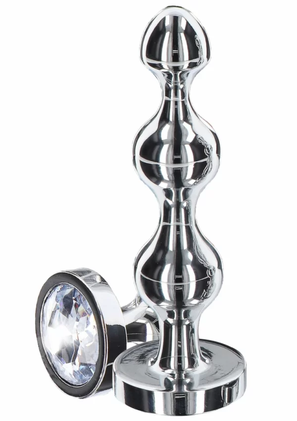 TOYJOY Diamond Star Beads Large Aluminium Plug with Silver Jewel