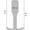ToyJoy Smooth Anal Plug Small Silicone 9.7cm by Dream Toys