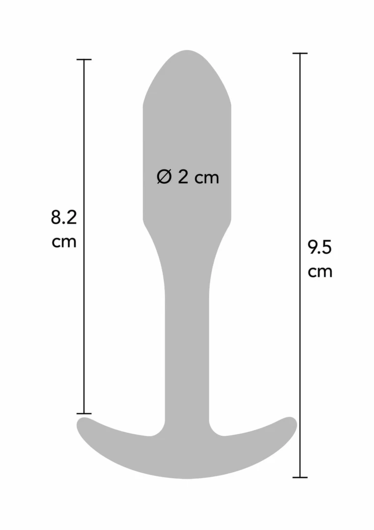 ToyJoy Smooth Anal Plug Small Silicone 9.7cm by Dream Toys