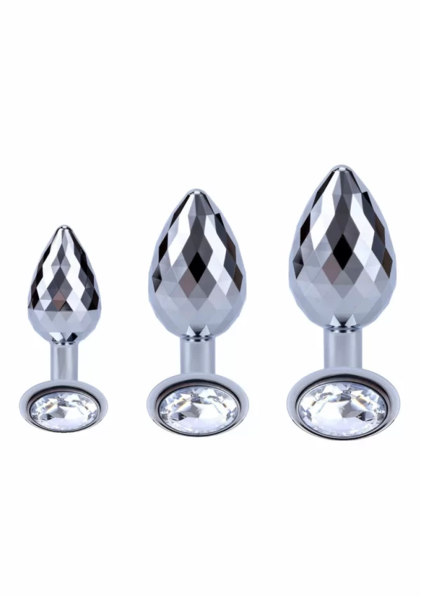 TOYJOY Disco Diamond Plug Small aluminiowy z krysztaÅ‚em
