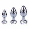 TOYJOY Disco Diamond Plug Large aluminiowy z krysztaÅ‚em 8